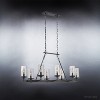 Urban Ambiance Luxury Rustic Chandelier,  17-1/2" x 38",  Charcoal Finish, UHP2894 - 3 of 4