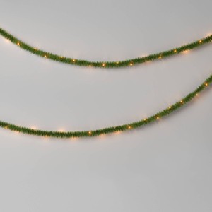40' Christmas Pre-Lit Artificial Pine Garland with LED Lights - Wondershop™ - 1 of 4