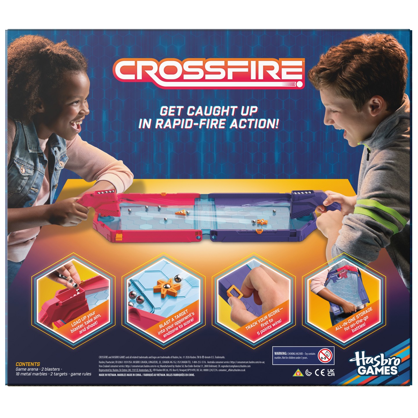 Детские настольные игры Hasbro Gaming Crossfire Board Games — фото 4