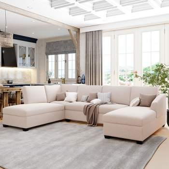 Modern Large U-Shaped Sectional Sofa - ModernLuxe