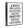 Stupell Industries Quirky Halloween Family Quote Striped Typography Phrase  Framed Giclee Art - 2 of 4