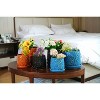 SpassWay 8" Dia Outdoor Indoor Ceramic Planter Pot Decorative Planter with Drainage Hole Patio Flower Pot - 4 of 4