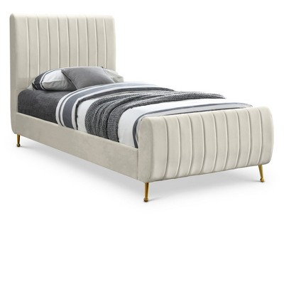 Meridian Furniture,Zara Velvet Bed