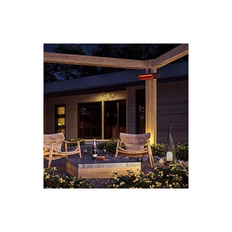 Dimplex Plug-in Electric Infrared Patio Heater 120V/1500W - Silver, 2 of 6