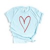 Simply Sage Market Hand Drawn Heart Short Sleeve Tee - 2 of 4