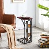 Yaheetech 2PCS Shaped Side Sofa Snack Table Coffee Tray End Table For Living Room - 2 of 4