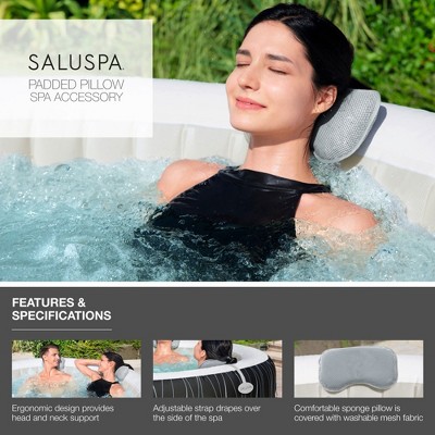 Coleman SaluSpa 4-Person Round Inflatable Hot Tub with Accessories