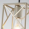 ALOADECOR Compact Black Modern Single Pendant Light Farmouse Square Ceiling Hanging Light For Kitchen Islands(2 Pack) - 4 of 4