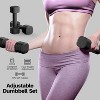 Adjustable Dumbbell Set of 2, 4 in 1 Free Weights Dumbbells Set for Women, Hand Weights for Women at Home, Each 2lb 3lb 4lb 5lb with TPU Soft Rubber H - 2 of 4