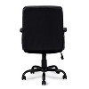 Simple Relax Adjustable Height Office Chair with Padded Armrests, Black - 4 of 4
