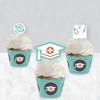 Big Dot of Happiness Medical School Grad - Cupcake Decoration - Doctor Graduation Party Cupcake Wrappers and Treat Picks Kit - Set of 24 - 3 of 4
