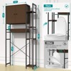 KTMBDW Over The Toilet Storage Cabinet with 4-Tier Side Adjustable Storage Shelves, Bathroom Shelf Over Toilet, Bathroom Storage Cabinet Organizer - 3 of 4
