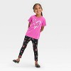 Toddler Girls' Short Sleeve Candy Cane Graphic T-Shirt - Cat & Jack™ Warm Pink - image 4 of 4