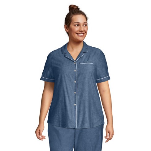 Womens cotton best sale poplin pajamas