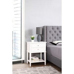 NicBex Nightstand with 2 Drawers and Bottom Shelf Modern Bedside Table Bedroom Furniture for Bedroom, Living Room - 1 of 4