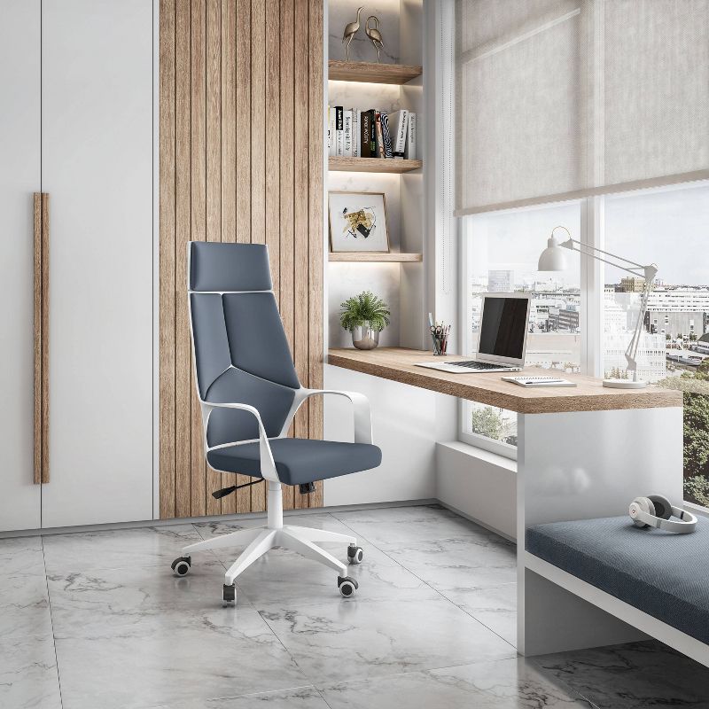 Modern Studio Office Chair Gray/White - Techni Mobili, 5 of 8