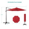 Sonkuki Outdoor 11FT Round Offset Patio Cantilever Aluminum Umbrella - 3 of 4