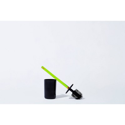 Neon Green Acrylic Toilet Plunger with Drip Tray