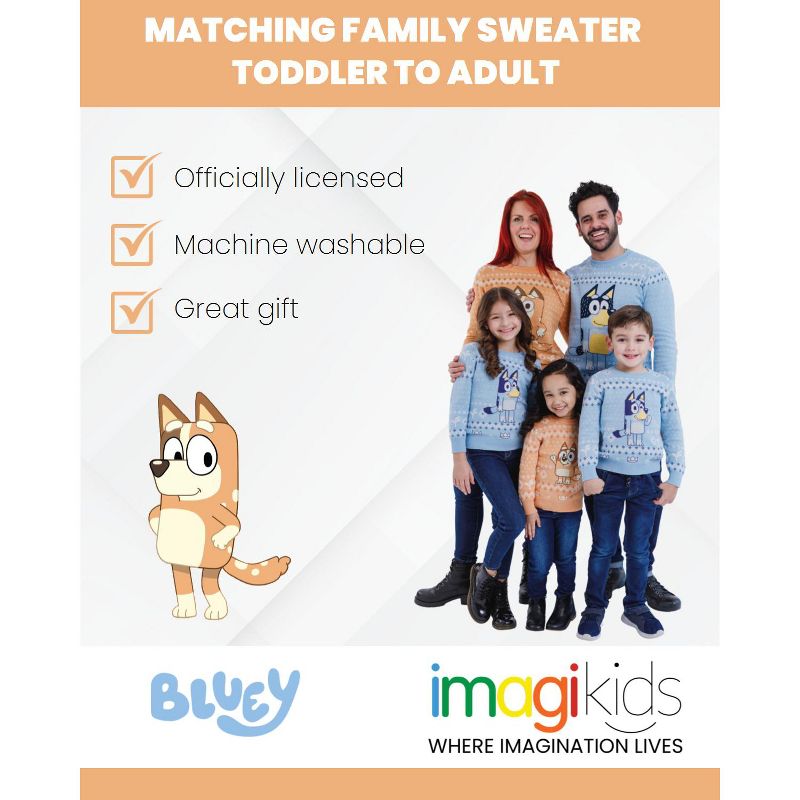 Bluey Matching Family Sweater Little Kid to Adult, 4 of 8