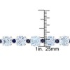 EVERLY JEWELRY |  Sterling Silver 29 1/2 CT TGW Blue Topaz - Sky Sapphire Bracelet - 3 of 4