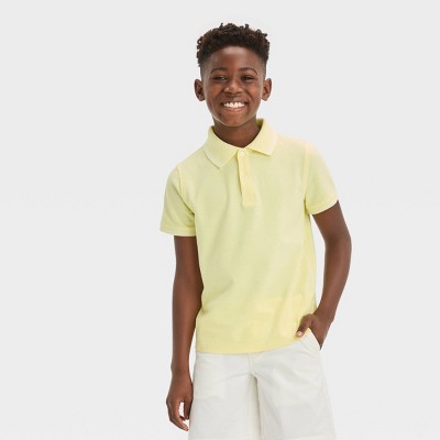 Boys yellow sales polo shirt