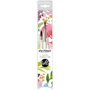 da Vinci Artist Signature Collection by Frau Hölle, Watercolor Floral Brushes, Assorted, 3 Brush Set - 1 of 3