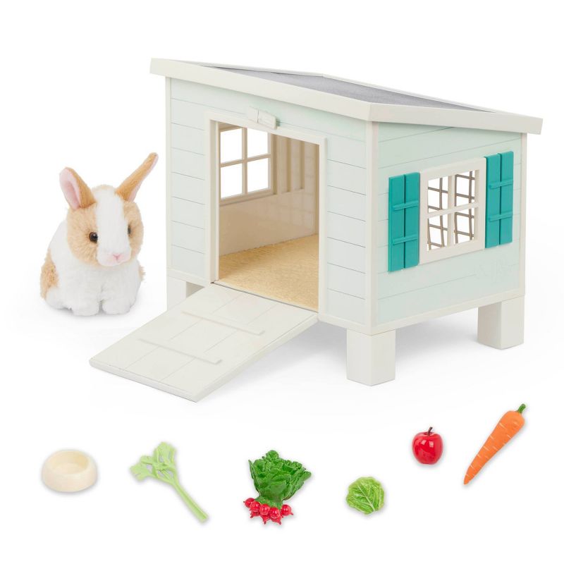 Our Generation Bunny Hutch House &#38; Pet Rabbit Plush Accessory Set for 18&#39;&#39; Dolls, 6 of 8