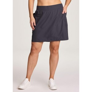 RBX Active Women's Clean Waist Quick Drying Travel/Active Skirt with Built-In Shorts and Pockets - 1 of 4