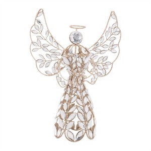 Jeweled Metal Angel Tree Topper 13"H - 1 of 2
