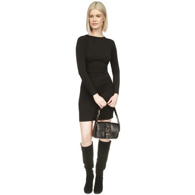 Michael Kors Womens Ruched Mini Bodycon Dress