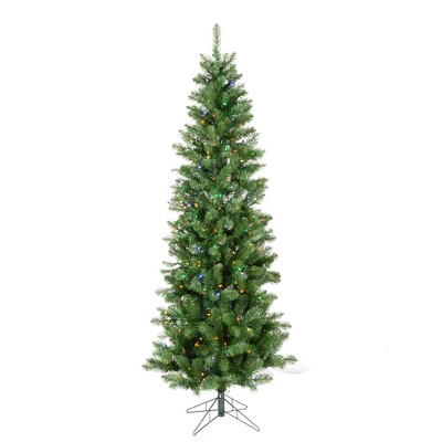 Vickerman Salem Pencil Pine Artificial Christmas Tree PreLit