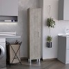 Vynxaria Laska Storage Cabinet with Single Door and Broom Hangers - 4 of 4