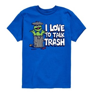 Boys' - Sesame Street - Trash Talk Short Sleeve Graphic T-Shirt - 1 of 4