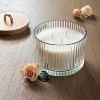 13oz Masala Rose Wood Lidded Ribbed Glass 3-Wick Candle - Threshold™ designed with Studio McGee - image 2 of 4