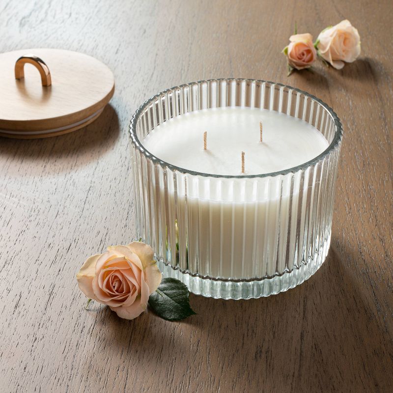 13oz Masala Rose Glass Jar 3-Wick Candle - Threshold&#8482; designed with Studio McGee, 2 of 7