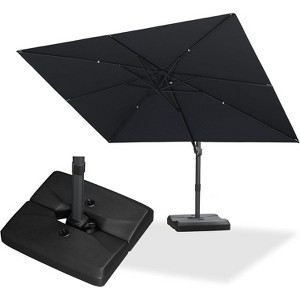 PURPLE LEAF Cantilever Telescopic Umbrella for Swimming Pool, Patio, Porch, Garden - 1 of 4