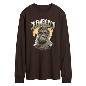 Men's - Star Wars - Chewbacca Full Moon Horror Long Sleeve Graphic T-Shirt - 1 of 2