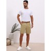 INSPIRE CHIC Men's Above Knee with Pockets Mid Waisted Formal Shorts - 4 of 4
