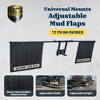 Tow Tuff Universal Mounts Adjustable Mud Flaps, Works with 2.5 Inch Receiver Hitches, Protects Trailers, Boats, and Campers from Rocks and Debris - 2 of 4