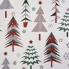 White Grommet Blackout Curtains,Holiday and Party Decorations Christmas Drapes, Window Curtains with Christmas Tree and Snowflake Print, Set of 2 - 3 of 4
