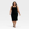 Women's Knit Button-Front Midi Dress - A New Day™ - 3 of 3