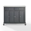 Avery Kitchen Cart - Crosley: Hardwood Brushed Nickel - image 2 of 4