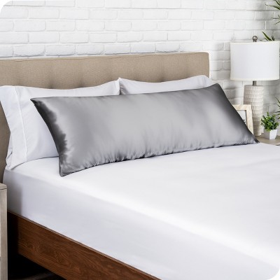 Grey Mulberry Silk Body Pillowcase with Zipper
