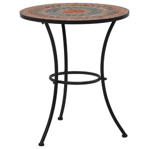 vidaXL Mosaic Bistro Set Terracotta, Gray, Orange - 1 of 4