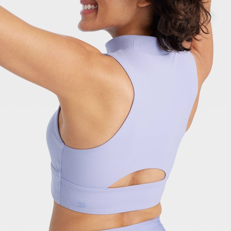 Women's Light Support High-Neck Crop Sports Bra - All In Motion™, 5 of 6