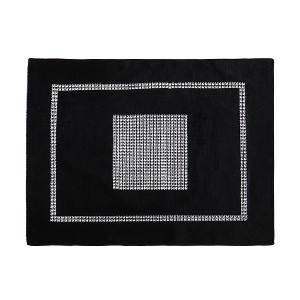Unique Bargains Colored Placemat Table Mat with Diamante Strip and Tassels - 1 of 4