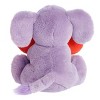 Aurora Medium Heart Huggers Adora Elephant Valentine Heartwarming Stuffed Animal Purple 10" - 4 of 4