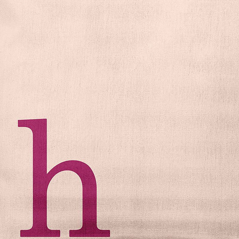 16"x16" Modern Monogram 'h' Square Throw Pillow - e by design, 2 of 4