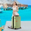 1/3 PCS Contrast Color Expandable ABS Hard Shell Luggage Set with Spinner Wheels and TSA Lock 4M - ModernLuxe - 3 of 4