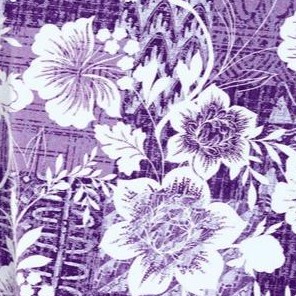 radiant purple floral patchwork